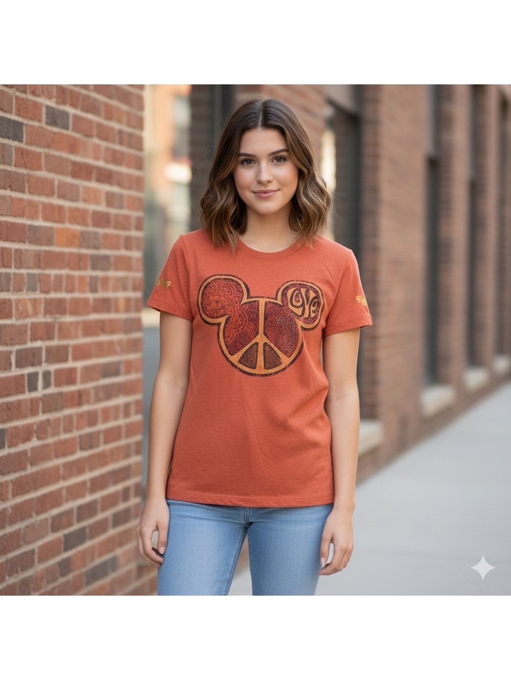 Disney World Parks Peace Mickey Mouse Tee